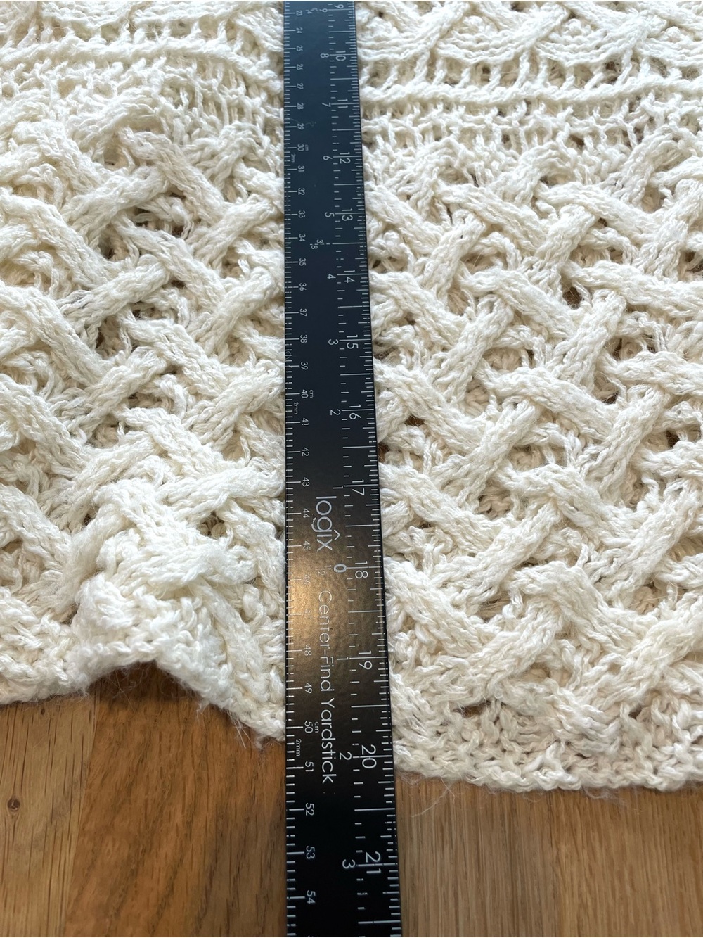 Free People Cream Openwork Scoop Neck Sweater - Picture 9 of 10